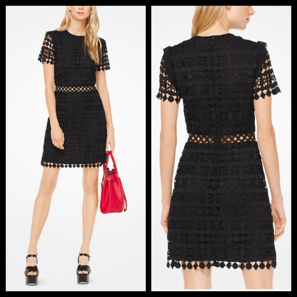 Michael Michael Kors Geometric Floral Lace Dress